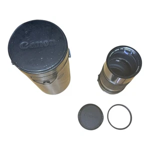 Canon analoges Spiegelreflexobjektiv FD 200mm 1:4 mit Deckel und Halter - Bild 1 von 3