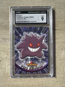 Pokemon TOPPS series 2 - NonHolo Gengar - CGC9 MINT - Picture 1 of 3