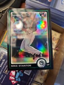 2010 Bowman Chrome GIANCARLO MIKE STANTON ROOKIE Refractor #198 MINT condition!