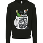 I Run On Coffee and Christmas Cheer Skull Mens Sweatshirt Jumper