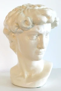 Büste von David Michelange Vintage 1990 13" Griechische Statue Römische Mythologie Skulptur - Bild 1 von 7