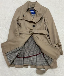 Gabardina para mujer Burberry Blue Label con forro beige algodón ajuste asiático 36 (XS) - Imagen 1 de 21