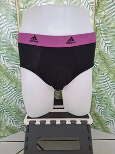 ADIDAS SLIP TAILLE L ACTIVE FLEX COTON COULEUR NOIR - Picture 1 of 4