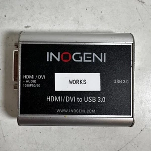 Inogeni Silver Portable HDMI/ DVI to USB 3.0 Video Converter Capture Card - Picture 1 of 4
