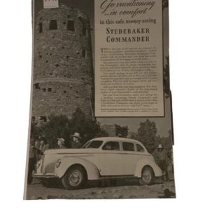Vintage 1940 Studebaker Commander Urlaub in Komfort Werbung Asvertisment - Bild 1 von 2