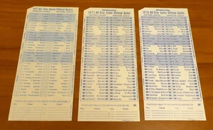 1971 1977 1978 All Star Ballots Vintage Clemente Aaron Mays Munson - Picture 1 of 2