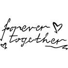 'Forever Together Text' Wall Stencils / Templates (WS016928)