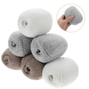 6 Balls Soft Yarn Thread Knitting Crochet Fuzzy Yarn For Diy Sewing Scarf - Picture 1 of 12