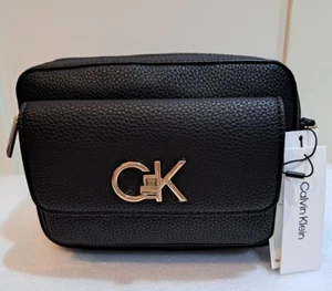 Stunning Black Calvin Klein Crossbody Bag New With Tags!! Rrp £110!! - Picture 1 of 23