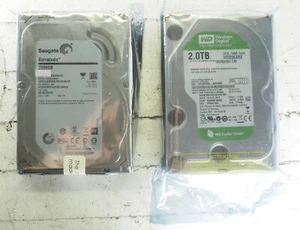 Lot of 2 Seagate/WD 2 TB HDD: ST2000DM001 9YN164-306, WD20EARX WD20EARX-32PASB0 - Picture 1 of 4
