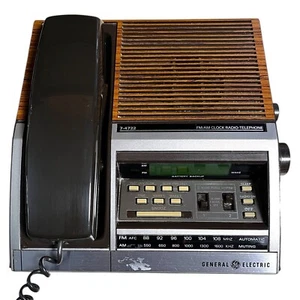 General Electric 7-4722 Telefon Budzik AM Radio FM Telefon Vintage - Zdjęcie 1 z 16