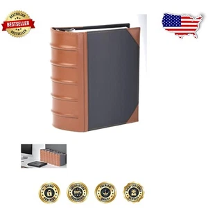 Carpeta de cuero versátil de 3 pulgadas con columna acanalada - Ideal para oficinas y escuelas - Imagen 1 de 3