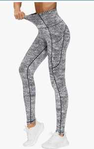 THE GYM PEOPLE Thick High Waist Yoga Pants with Pockets, Tummy Control Womens M - Picture 1 of 6