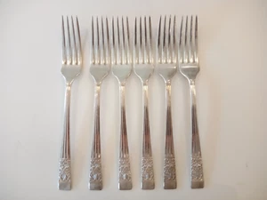 Vintage Oneida Hampton Court Community plate - forks 18.5cm x 6 - Picture 1 of 3