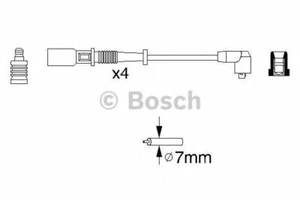 NEW IGNITION CABLE LEAD KIT LEADS SET OE QUALITY REPLACEMENT BOSCH 0986356754 - Picture 1 of 4