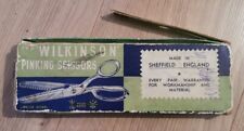WILKINSON VINTAGE PINKING SCISSORS SHEARS BOXED. GREAT CONDITION