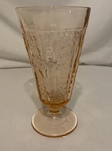 Depression Pink Open Rose Ice Tea/Soda Fountain Tumbler 15 oz. - Picture 1 of 7