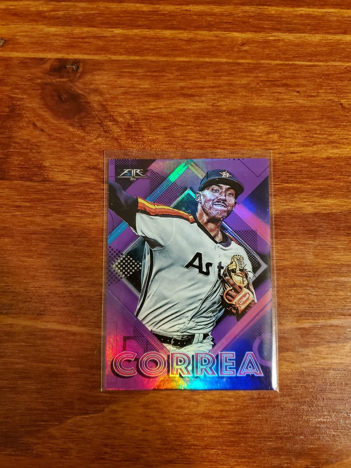 2020 Topps Fire Purple 96/99 Carlos Correa #32 Houston Astros giants  sp