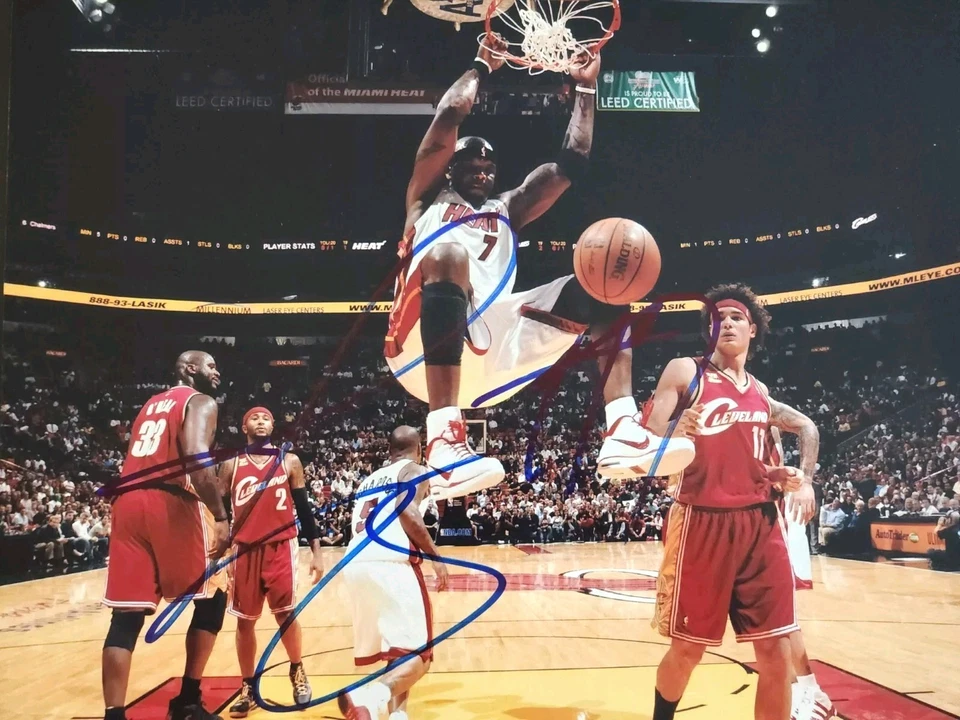 Jermaine O'Neal Signed 8x10 Miami Heat 🏀 Indiana Pacers Legend 6x NBA All-Star  - Image 1 of 1