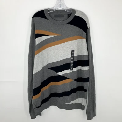 Sean John Sweater Mens 2XL Striped Multicolor 100% Cotton Pullover Streetweater - Image 1 of 4
