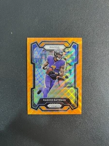 2023 Panini Prizm Football Rashod Bateman Orange Wave Prizm 60/60 BJGK - Picture 1 of 4