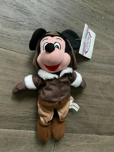 Disney Mickey Mouse Pilot Sitzsack Plüsch Neu mit Etikett - Bild 1 von 3