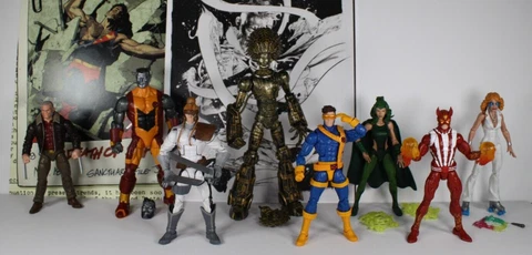 Marvel Legends WARLOCK baf lot COLOSSUS, CYCLOPS, SUNFIRE, POLARIS, DAZZLER + Cover