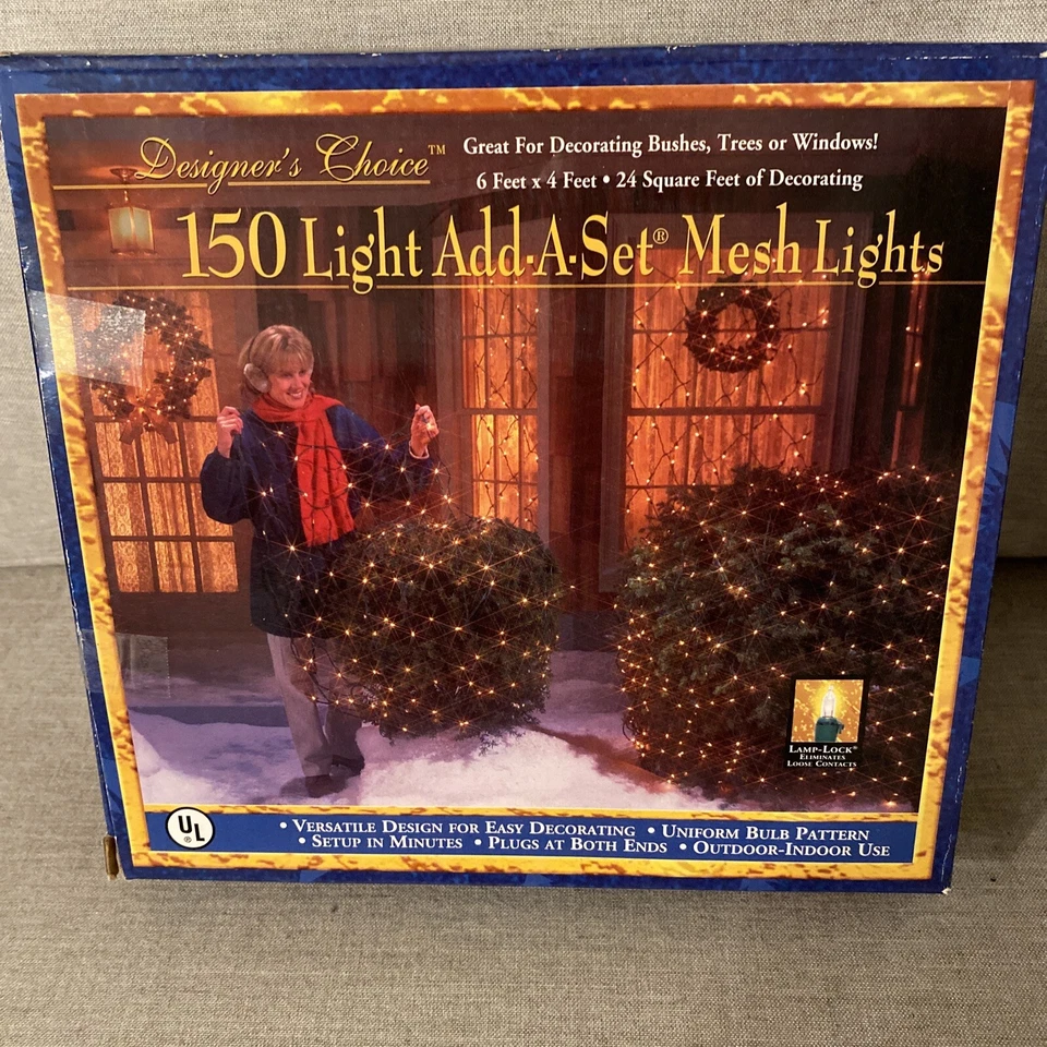 Designers Choice Christmas 150 Mesh Light Add A Set Indoor Outdoor Multi ColorB1 - Image 1 of 1
