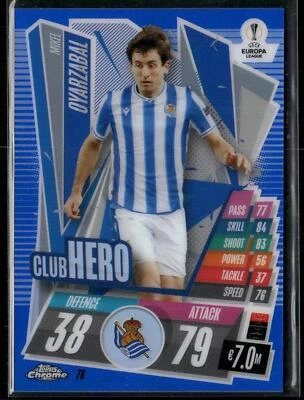 2020-21 Topps Chrome Match Attax UEFA Champions League Mikel Oyarzabal #76 NM-MT - Image 1 of 2