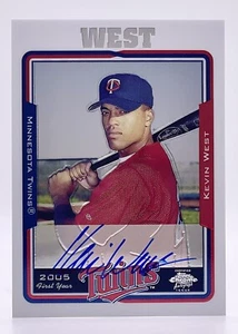 2005 Topps Chrome #231 Kevin West RC Auto Minnesota Twins - Picture 1 of 2