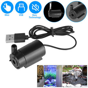 Water Pump Mini Mute Submersible USB 5V 1M Cable Garden Fountain Tool Fish Tank