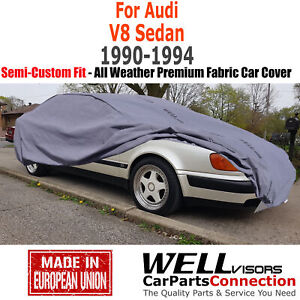 WellVisors Indoor Outdoor Durable All Weather Car Cover For 90-94 Audi V8 Sedan