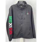 Platini Black Softshell Water Resistant Jacket Mexico Embroidery Men's Size M