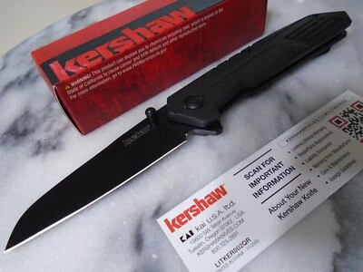 Kershaw 纤维辅助开口口袋刀 1367 8Cr13MoV 停电 Wharncliffe 全新 — 第 1/4 张图片