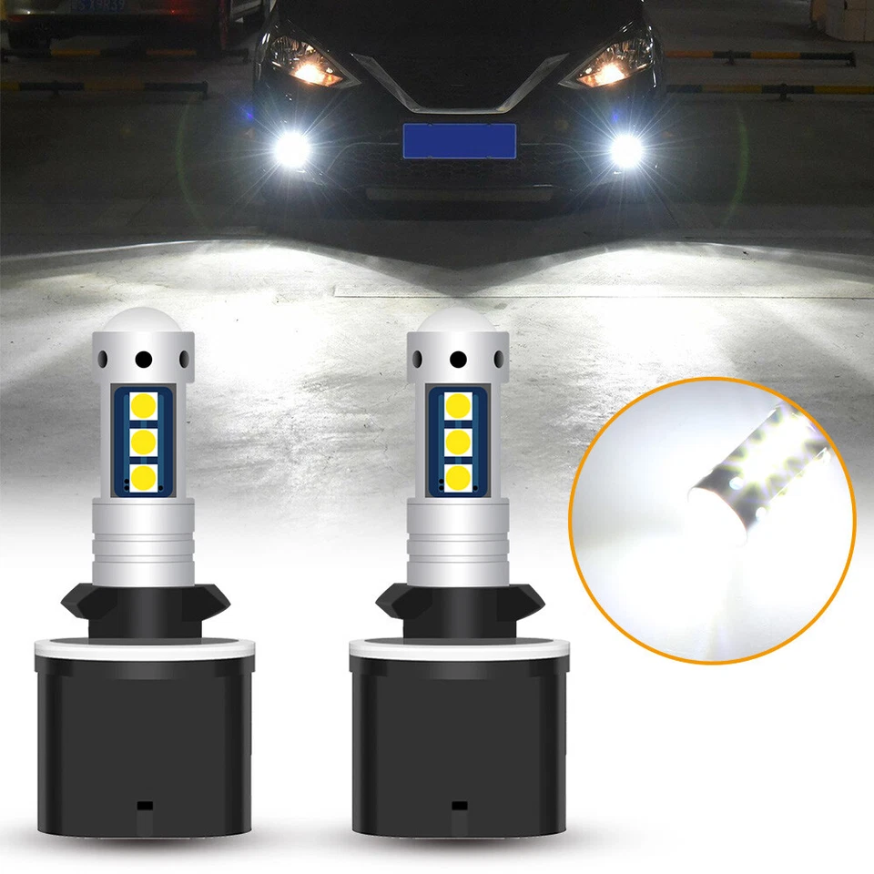 2x 880 890 892 893 899 SMD LED Fog Light Driving Bulbs 100W 6000K Xenon White - Image 1 of 4