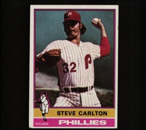 1976 Topps #355 STEVE CARLTON CARDINALS PHILLIES HOFer BARGAIN BIN FREE SHIPPING
