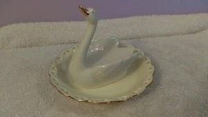 Schwan Porzellan Schmuckschale elfenbeinfarben Avon OH833 - Bild 1 von 4