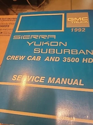 Camión GMC Sierra Yukon Suburban 1992 doble cabina 3500 HD manual de servicio mantenimiento Foto 1 de 4