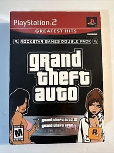 Grand Theft Auto Double Pack PS2 Complete w/ Manual Posters Maps Complete CIB - Picture 1 of 10
