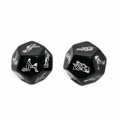 2x  12 Side Positions Craps Game Funny Dice Game Erotic Party Adult Couple Lover - Image 1 of 4