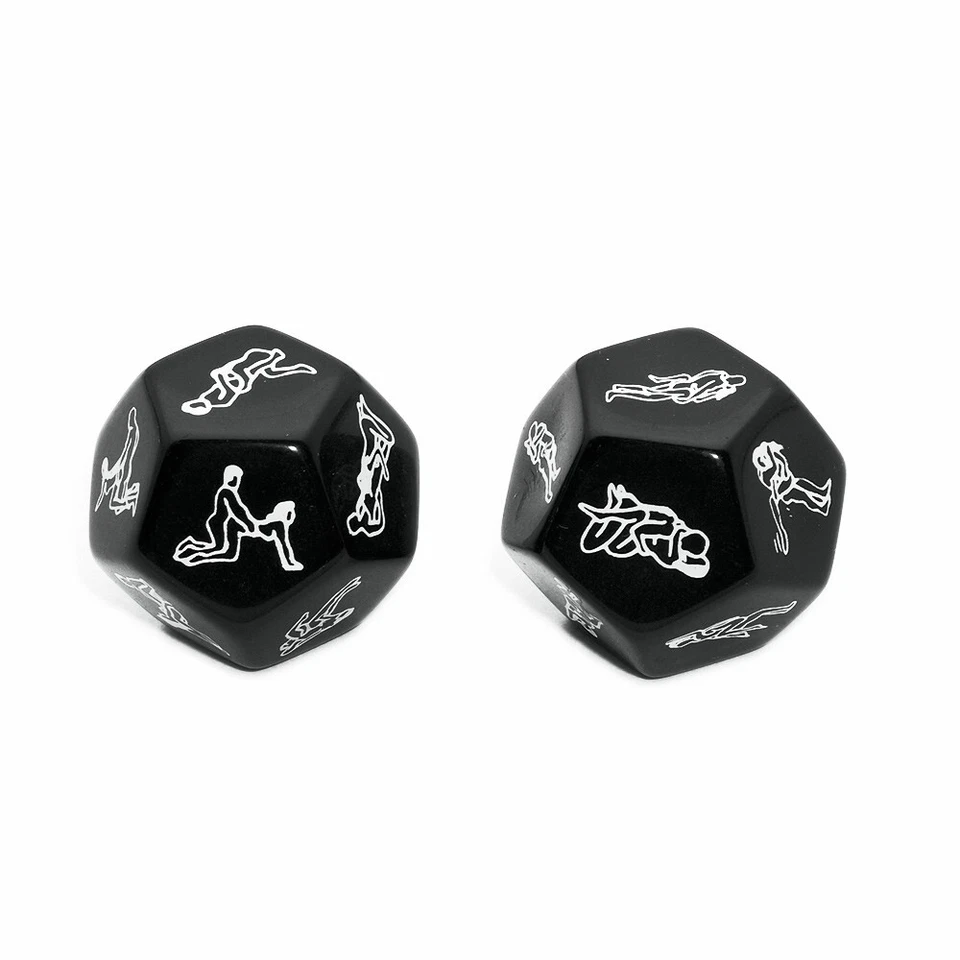 2x  12 Side Positions Craps Game Funny Dice Game Erotic Party Adult Couple Lover - Image 1 of 4