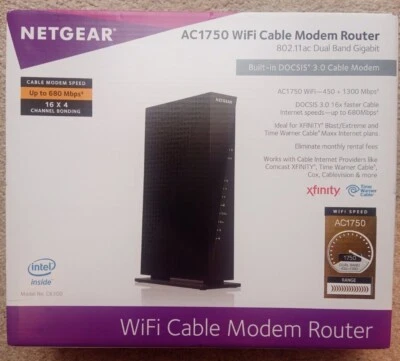NETGEAR AC1750 680 Mbps 4 Port Gigabit Wireless AC Router Foto 1 de 4