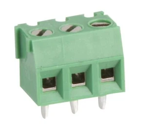 MULTICOMP PRO - 3.81mm PCB Terminal Block, 3 Way, 26AWG to 16AWG, Screw - Picture 1 of 2