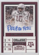 2017 Panini Contenders Draft Picks College Ticket Daeshon Hall Rookie Auto RC