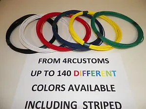 6 AUTOMOTIVE  WIRE 18 GAUGE  GXL WIRE 6 COLORS  10' EACH COLOR HIGH TEMP - Picture 1 of 3