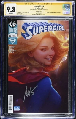 Supergirl #16 Stanley 'Artgerm' Lau Variant CGC 9.8 - Signed - Image 1 of 3