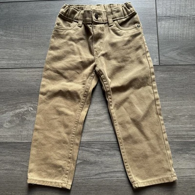 Pantalones de vestir de mezclilla caqui Osh Kosh para niños talla 3t Foto 1 de 4