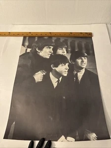 Vintage The Beatles Black & White Poster – 1960s Style – Paul, John - Picture 1 of 11