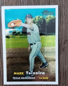 2006 Topps Heritage Baseball Mark Teixeira Chrome 27/1957 - Picture 1 of 2