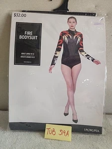 KBW New Fire Bodysuit Adult Size L Costume Halloween Cosplay Dress Up - Picture 1 of 5